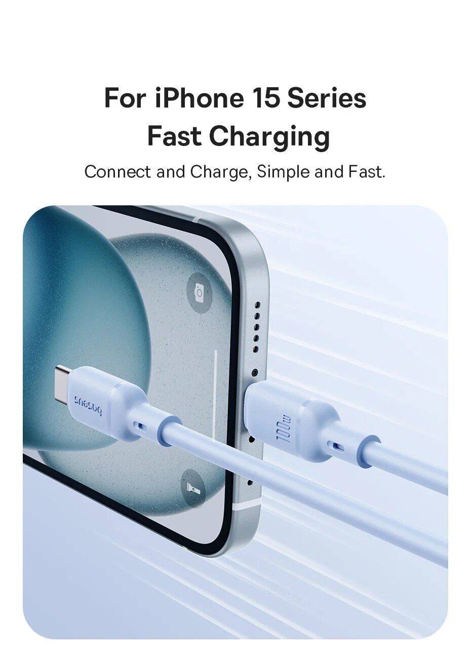 Baseus Silky Series 100W Fast Charging Data Cable USB-C to USB-C 1m