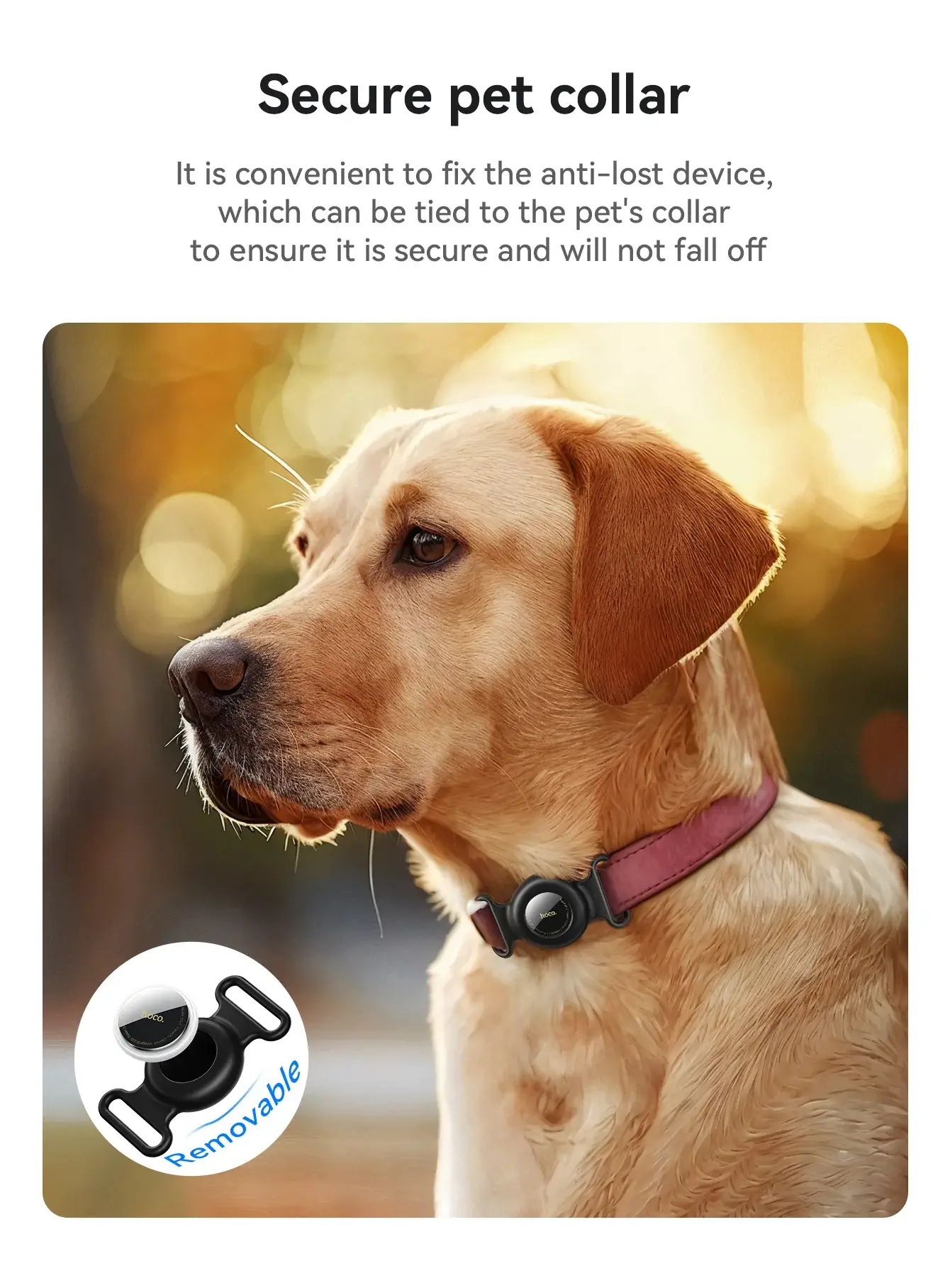 Hoco E91C Smart Pet Tracker Anti-Lost Device Compatible with Apple