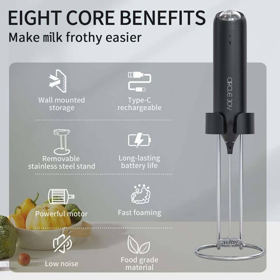 Circle Joy CJ-EMF07 Star Moon Series Electric Milk Frother