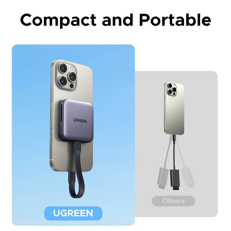 UGREEN CM898 MagFlow Portable Magnetic USB-C Card Reader