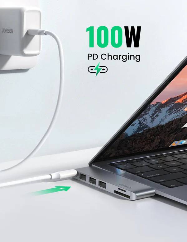 UGREEN CM251 6-in-1 Dual USB-C Hub for MacBook Pro & MacBook Air 60560