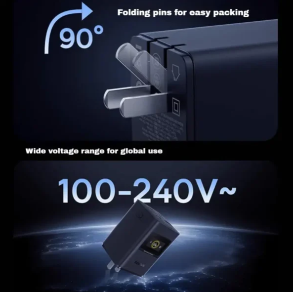 Baseus 65W Super GaN Fast Charger with Smart Digital Display