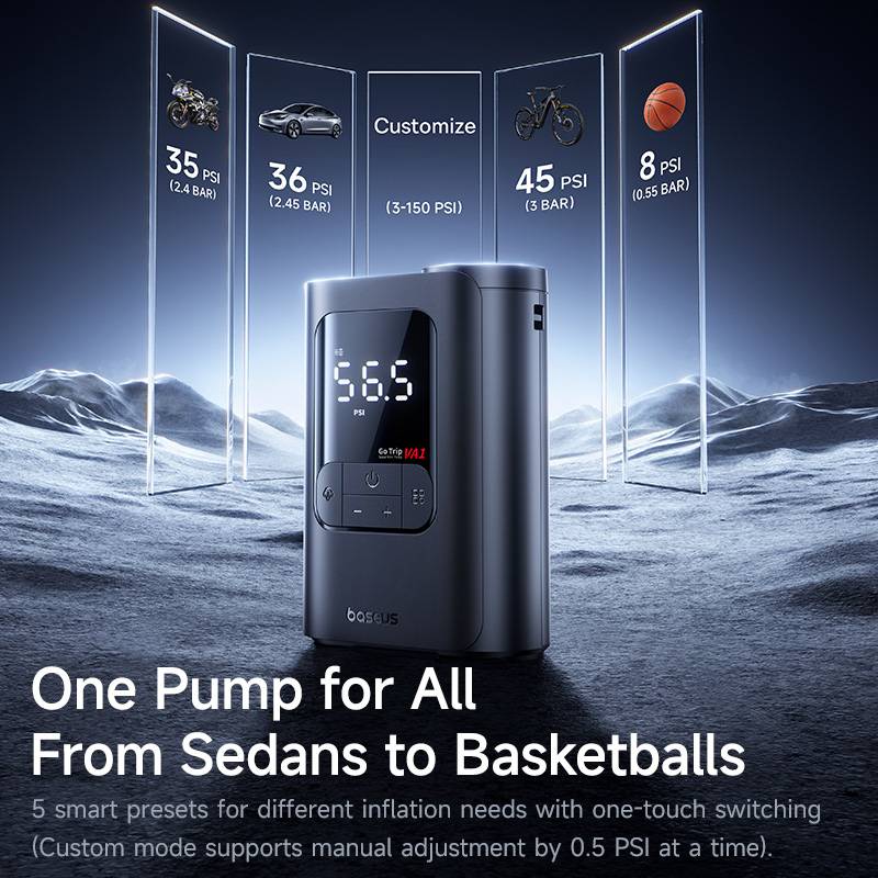 Baseus GoTrip VA1 Super Mini Wireless Inflator 19-Cylinder