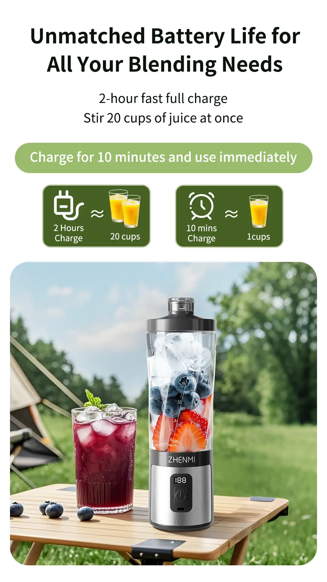 Zhenmi ZMGZ-J17 Portable Ice-Crushing Blender