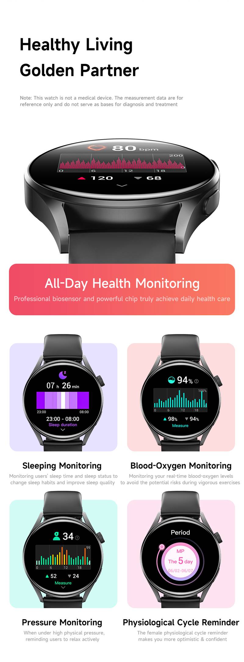 AWEI H35 IP68 Waterproof Smartwatch