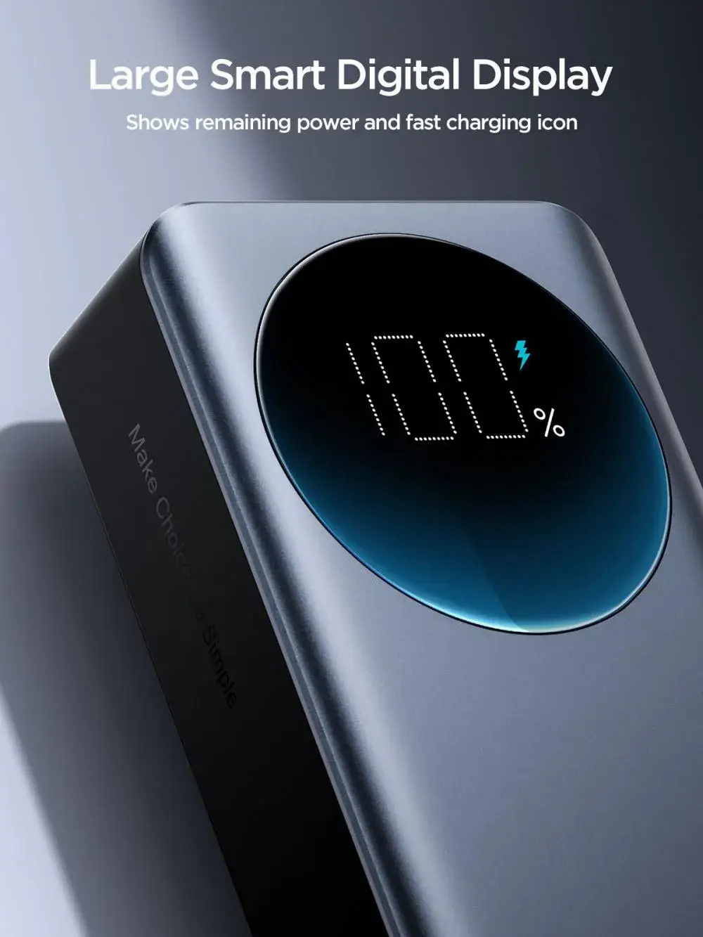 Joyroom JR-PBF05 30000mAh Power Bank with 65W Super Fast Charging & Digital Display