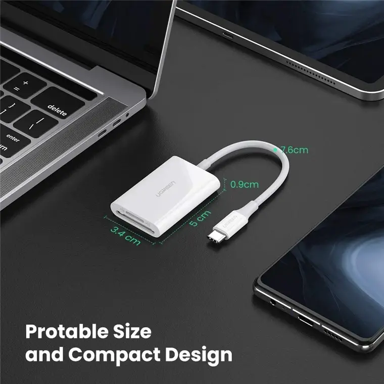 UGREEN CM265 2-in-1 USB-C OTG Card Reader 55853