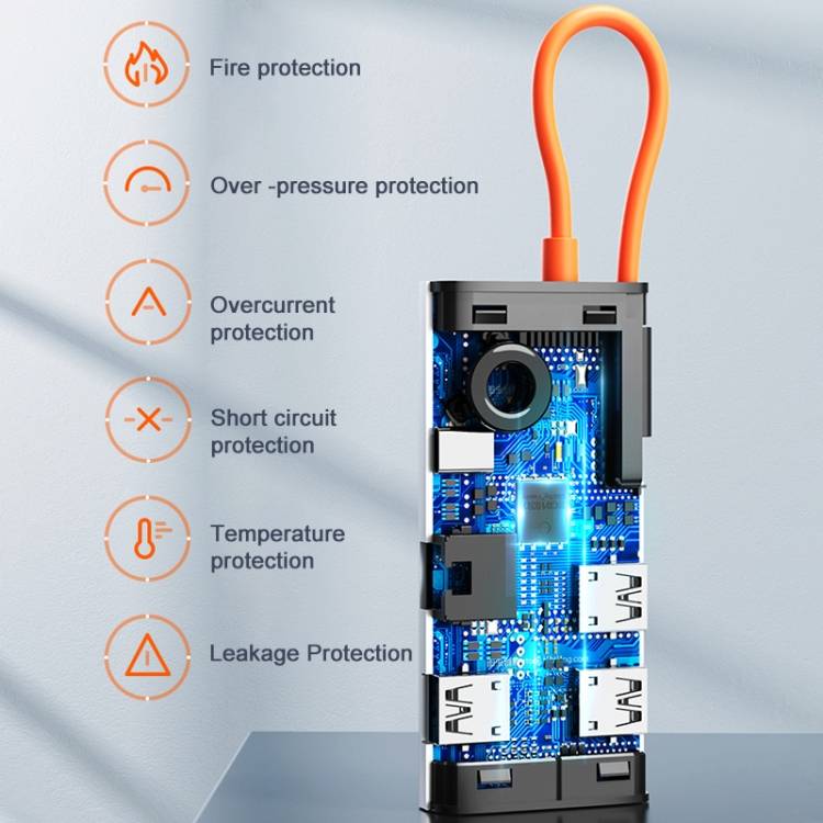 ROCK TR26 4-in-1 USB-C to USB 3.0 ×3 RJ45 Multifunctional Hub