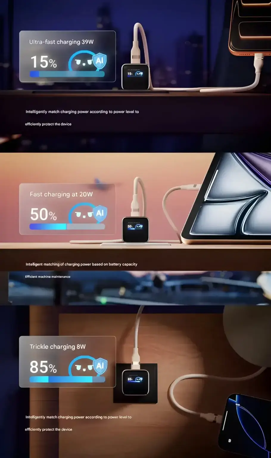 Anker Nano 45W GaN Charger with Display A121D