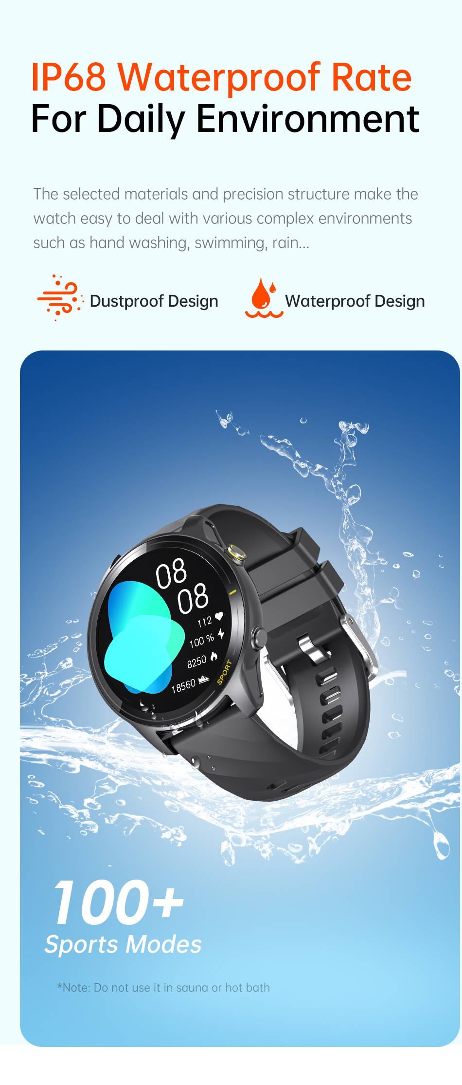 AWEI H36 Smartwatch with Advanced Health and Fitness Tracking