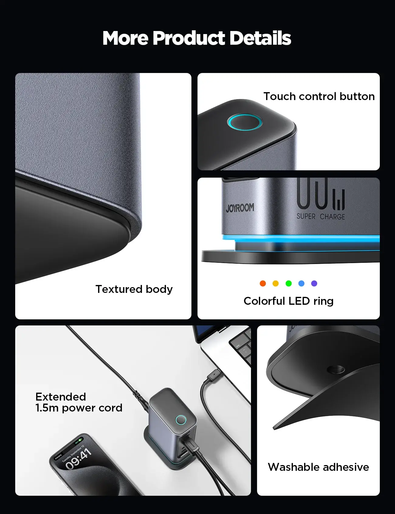 Joyroom JR-TCM02 65W 6-in-1 Multi-Port Fast Charger