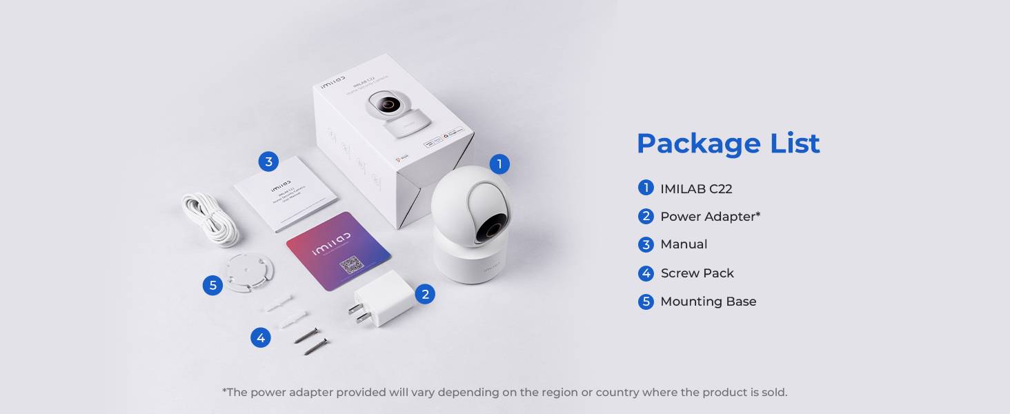 IMILAB C22 3K Wi-Fi Plug-in Power Indoor Security Camera