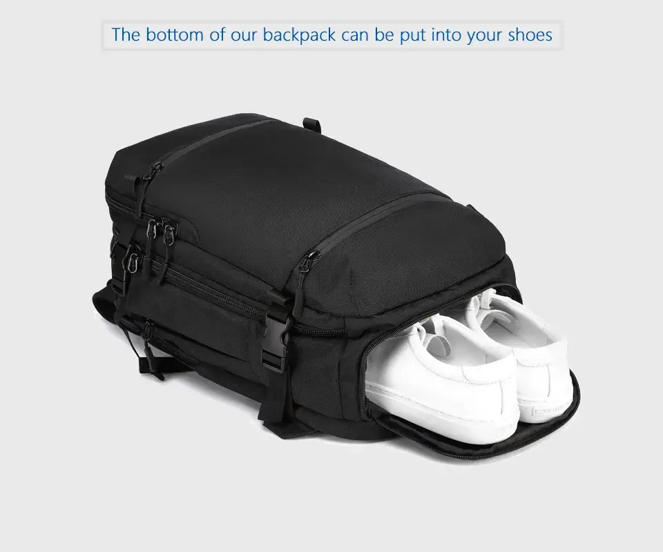Ozuko 8983L Men's Outdoor Waterproof Backpack Large-Capacity Multi-Function Travel Bag