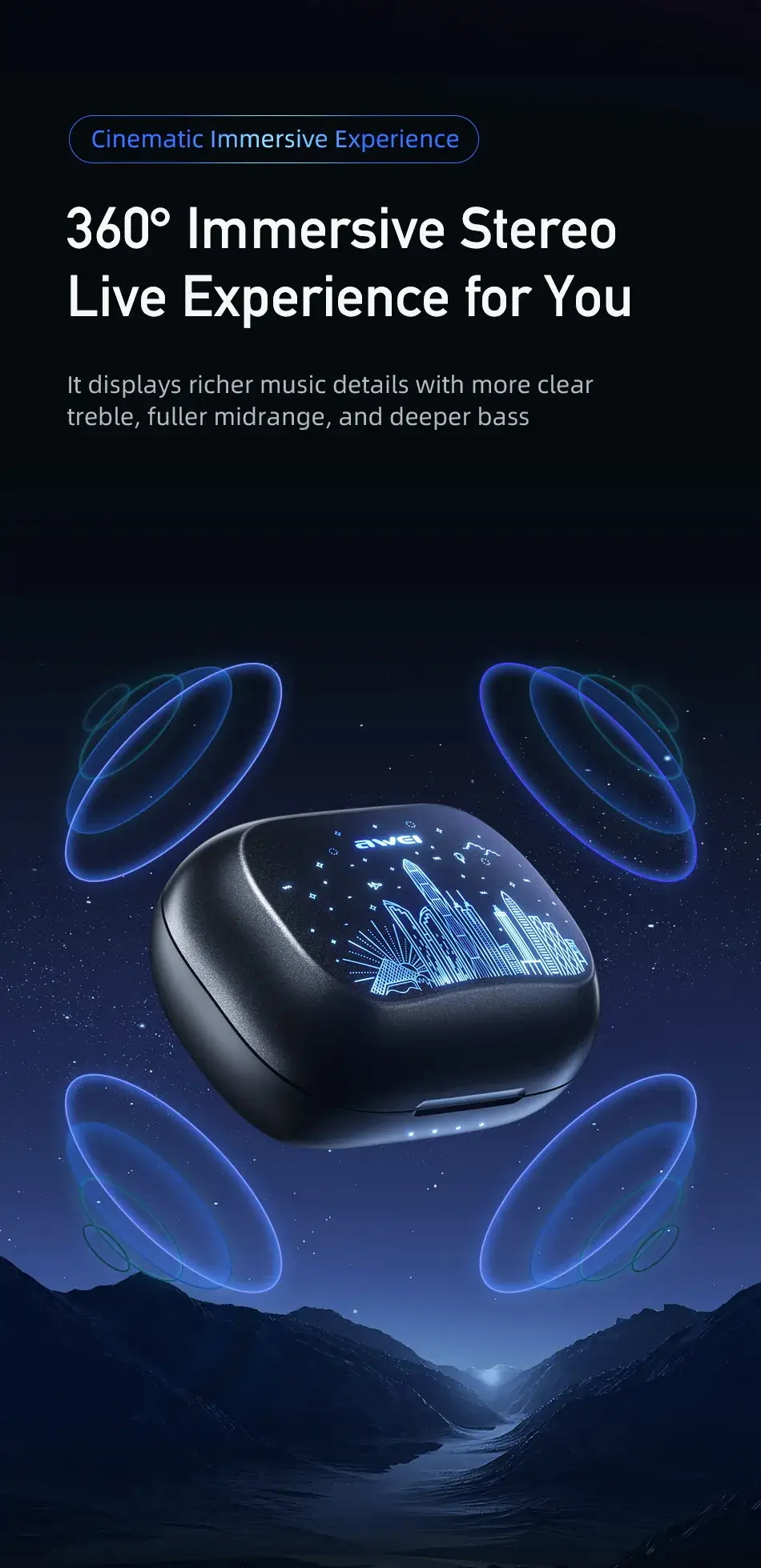 Awei T53 ANC True Wireless Earbuds