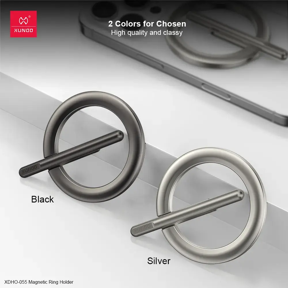 XUNDD XDHO-055 Magnetic Ring Holder Aluminum Alloy Kickstand