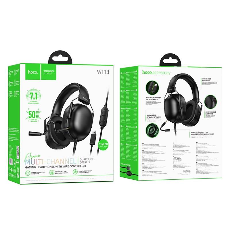 Hoco W113 USB 7.1 Surround Sound Gaming Headset