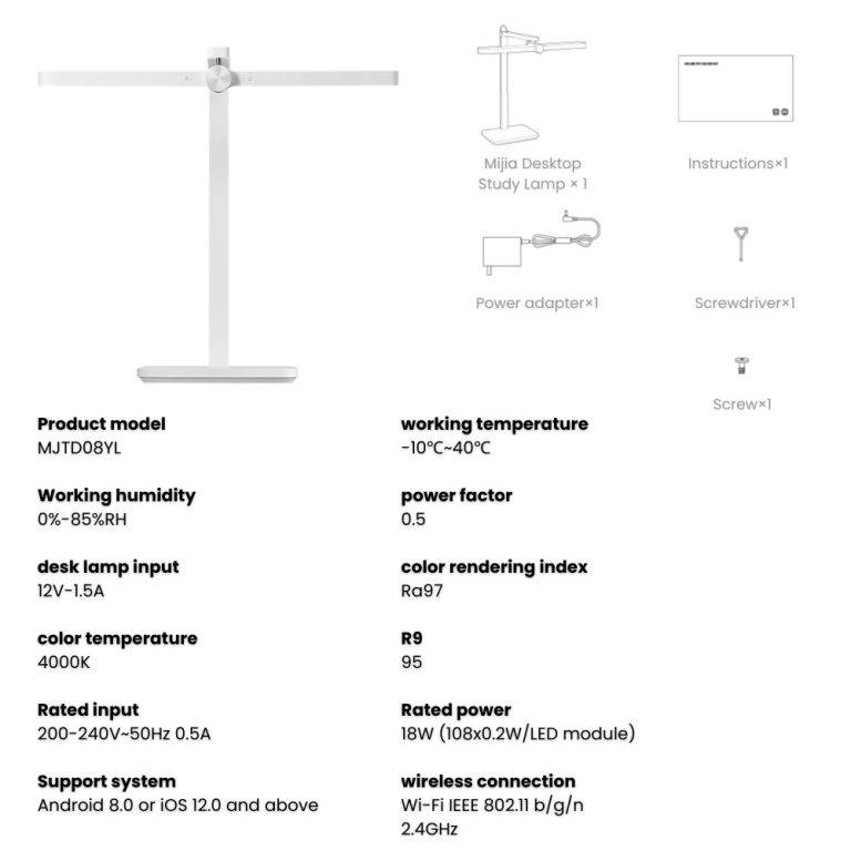 Xiaomi Mijia MJTD08YL Desktop Learning LED Light