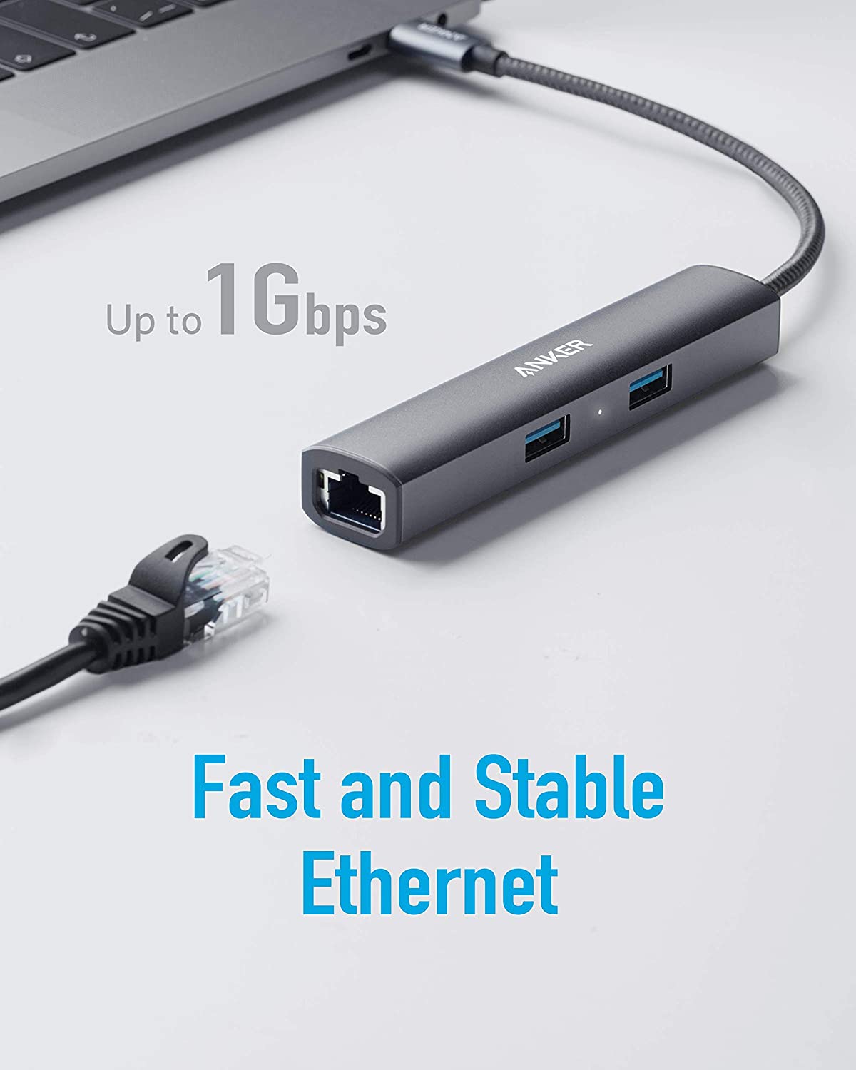 Anker PowerExpand+ 5-in-1 USB-C Ethernet Hub