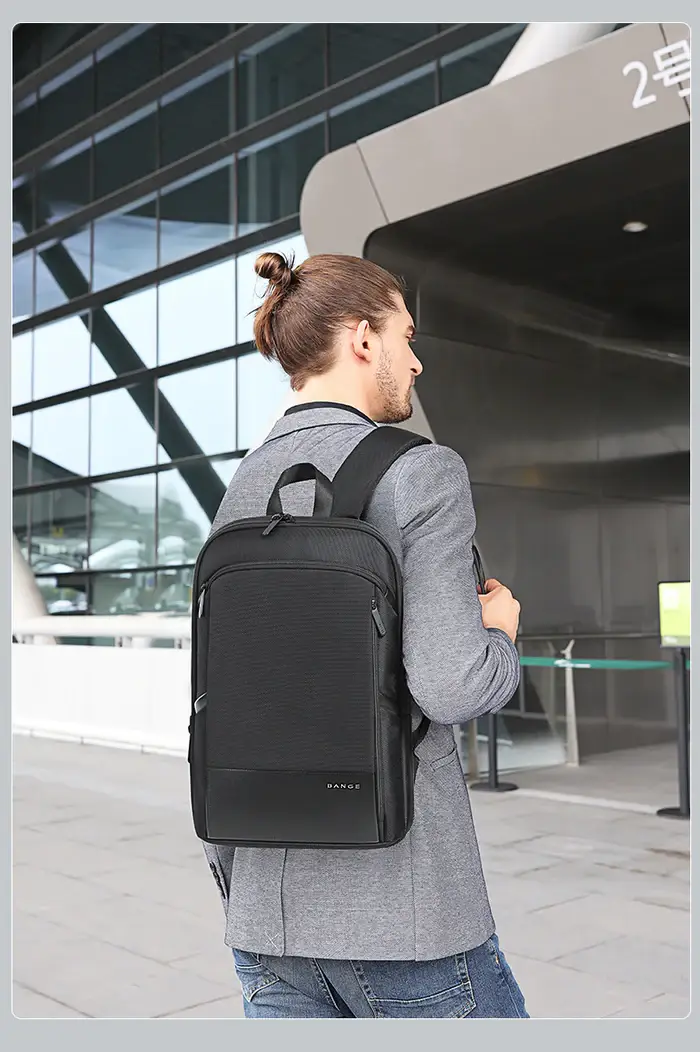 BANGE BG 77115 More Space Less Stress  Anti-Theft Backpack That Grows with You