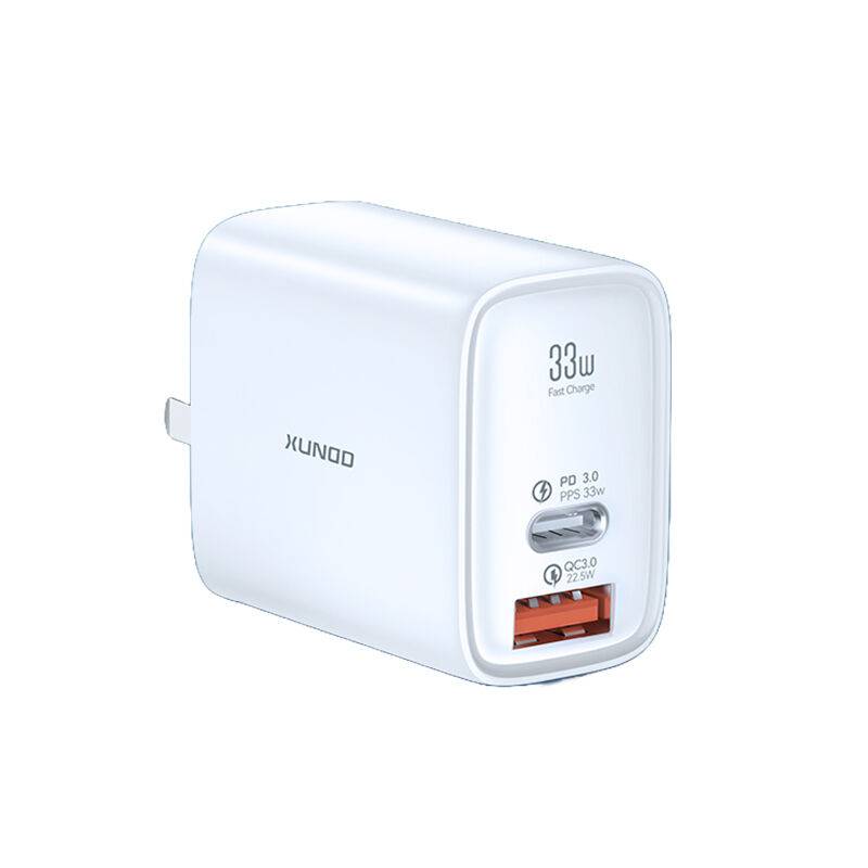 XUNDD XDCH-027 33W PD Dual Port Fast Charger Adapter