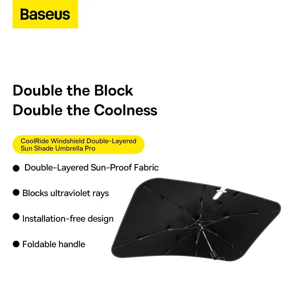 BASEUS CoolRide Double-Layered Windshield Sun Shade Umbrella Pro