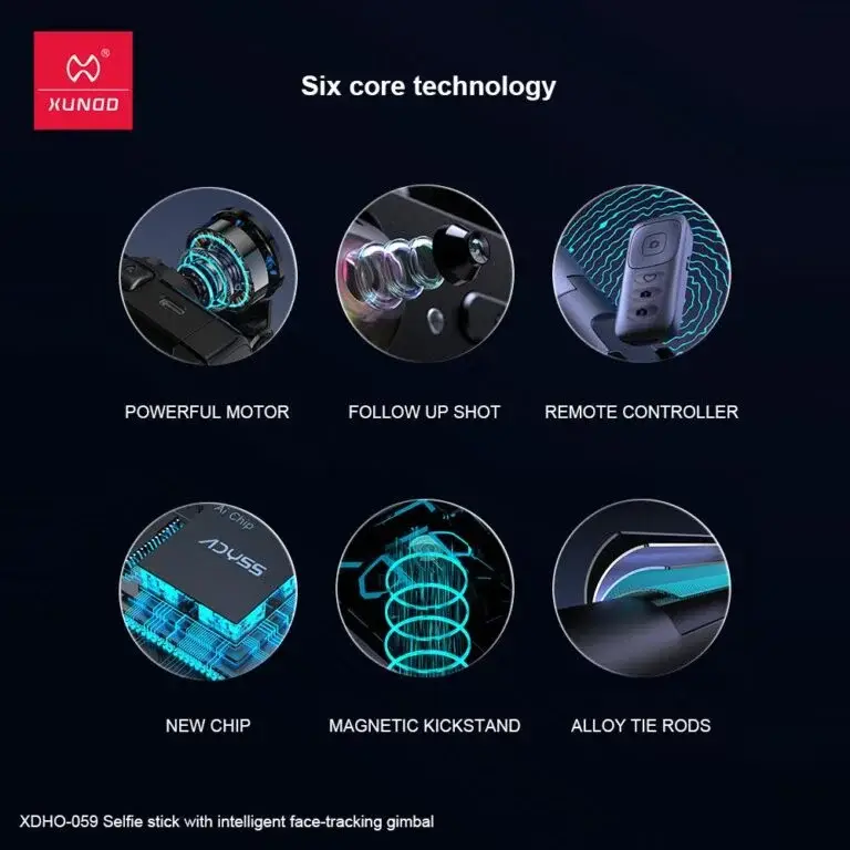 XUNDD XDHO-059 Smart Face Tracking Gimbal Stabilizer Selfie Stick