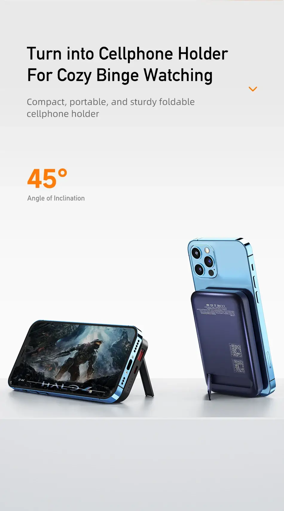 AWEI P139K 10,000mAh Fast Charging Power Bank 22.5W Wired & 15W Wireless Magnetic with Stand