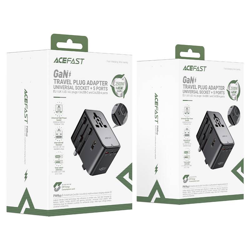 ACEFAST Z8 PD45W GaN Fast Charging Travel Wall Adapter