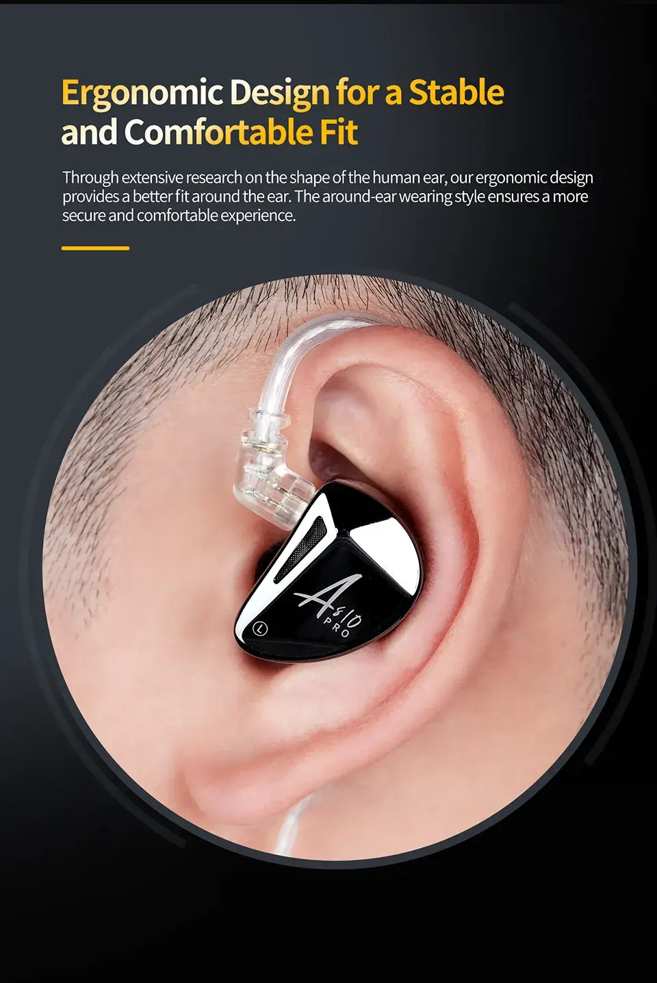 KZ AS10 Pro Professional 5-Driver Balanced Armature IEM for Ultimate Sound Performance