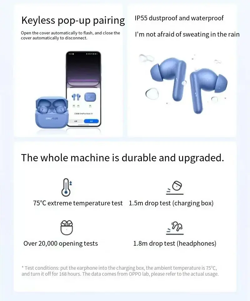 OnePlus Buds 3V 12.4mm True Wireless Earbuds with 3D Sound & AI Translation