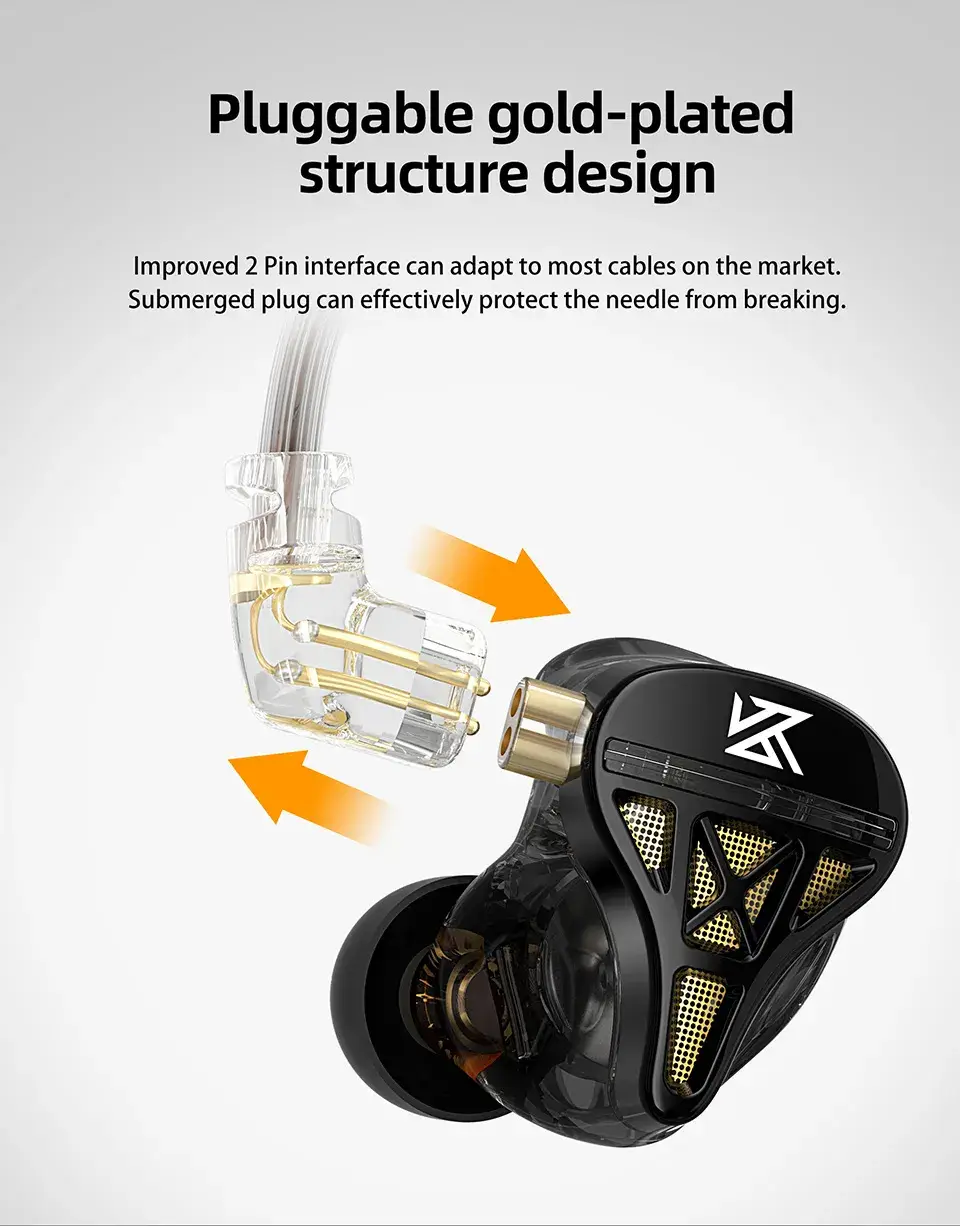 KZ DQS New Generation Legendary Dynamic Driver In-Ear Monitors (IEM)