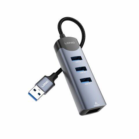 LDNIO DS-144U 4-in-1 USB-A Hub Adapter with Multi-Port Expansion