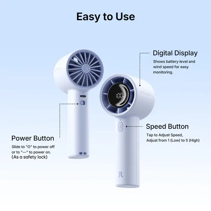 JisuLife Life10S Portable Handheld Rechargeable Fan