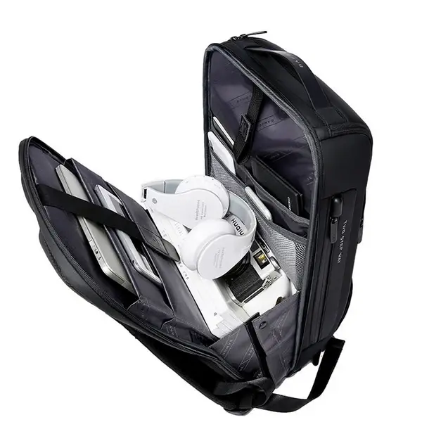 BANGE 7216 Plus 35L Anti-Theft Travel Backpack with USB Charging Port & Lock