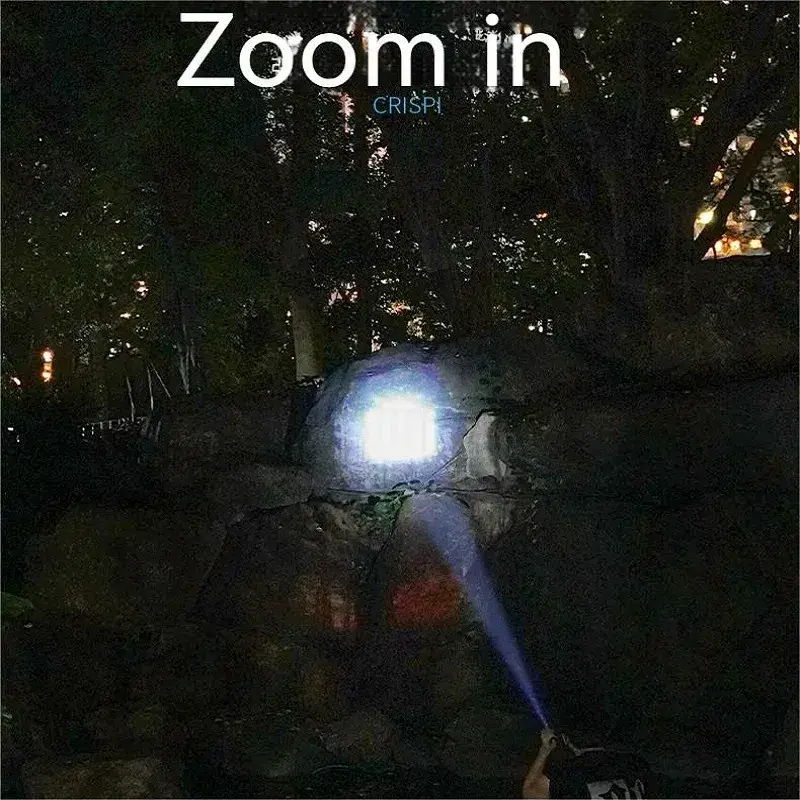 Smiling Shark SD7115 Ultra-Bright Rechargeable LED Flashlight Long Range & High-Power Beam