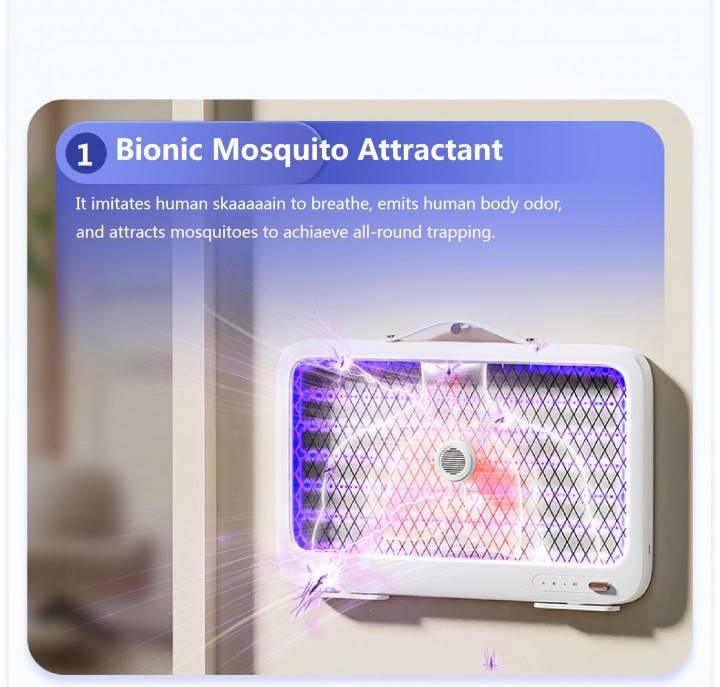 Qualitell K5 Lite 4000V Rechargeable Smart UV Mosquito Killer Lamp