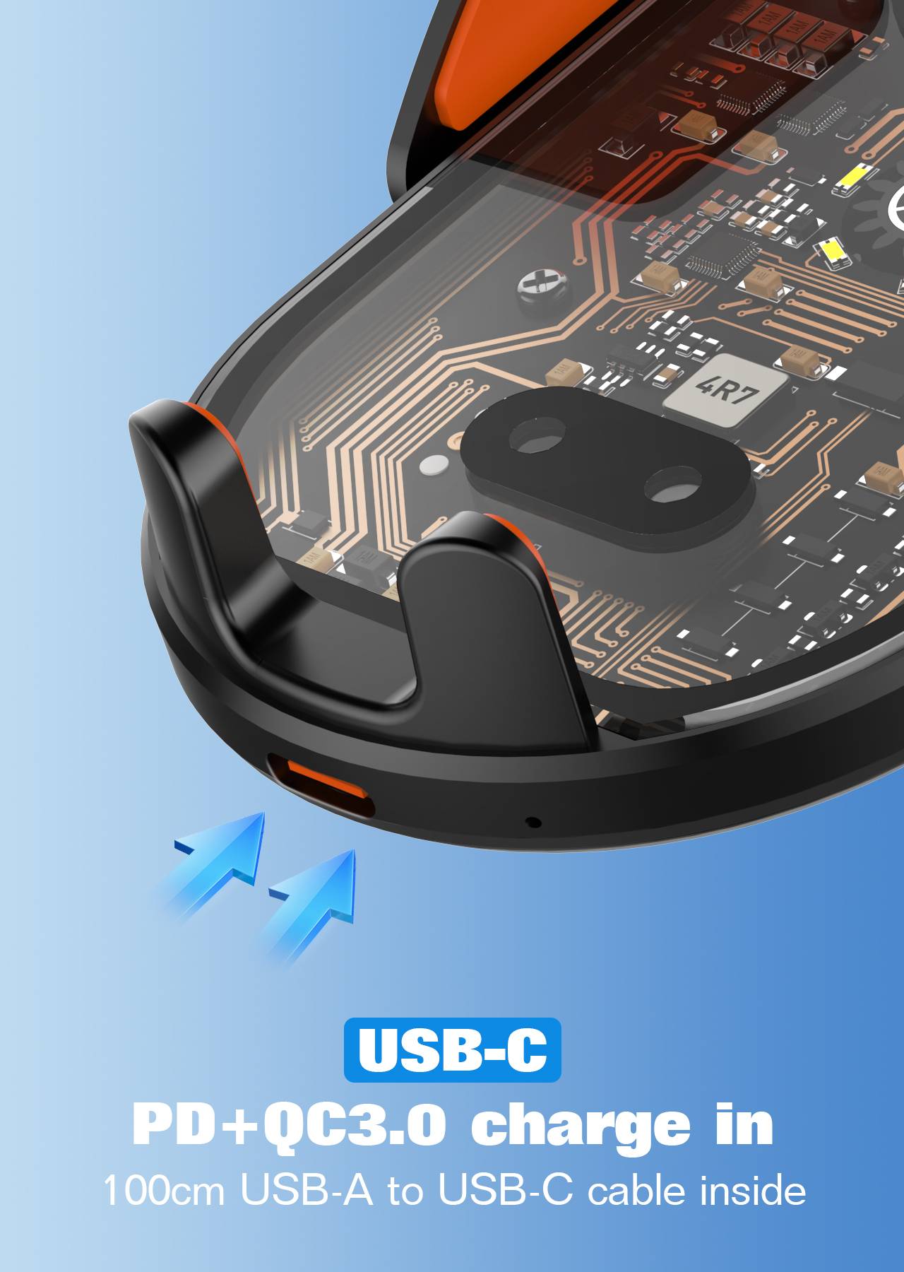 LDNIO MA30-1 15W Magnetic Wireless Charging Car Phone Holder