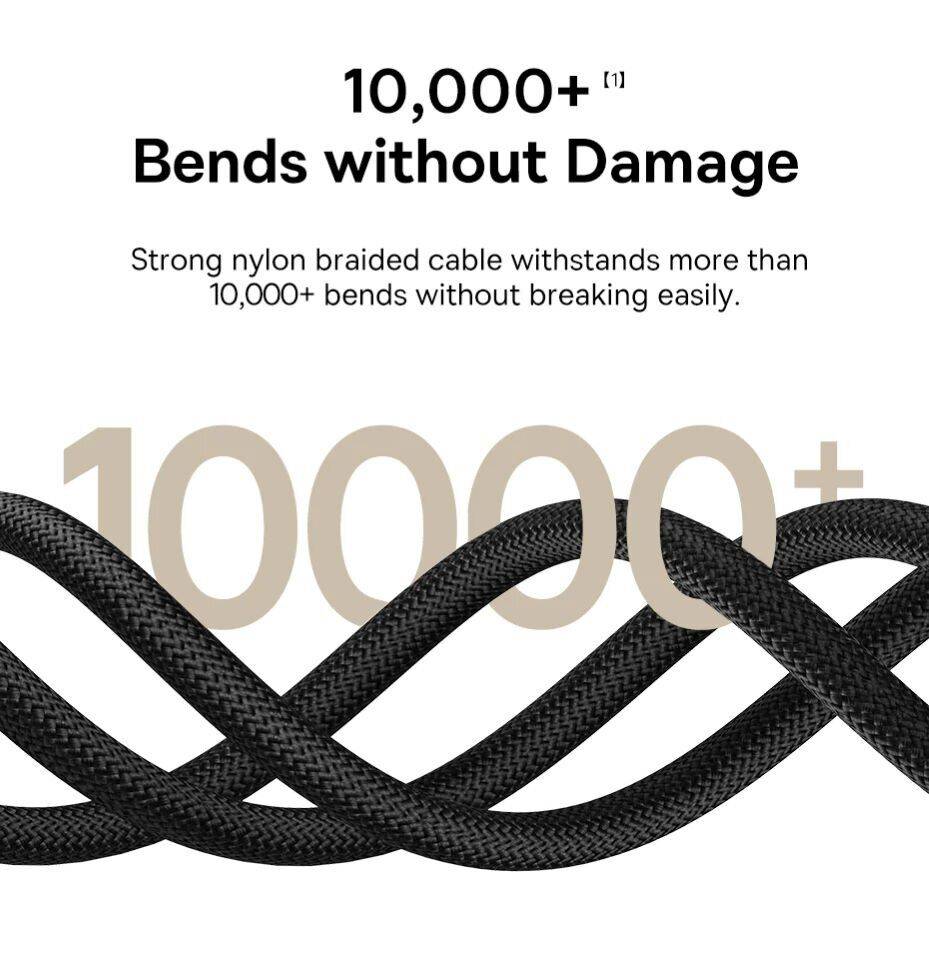 Baseus Dura Series 100W Fast Charging Data Cable USB-C to USB-C 1m