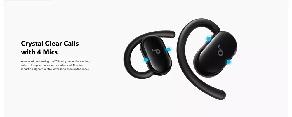 Anker Soundcore V20i Open-Ear Wireless Headphones with Adjustable Ear Hooks