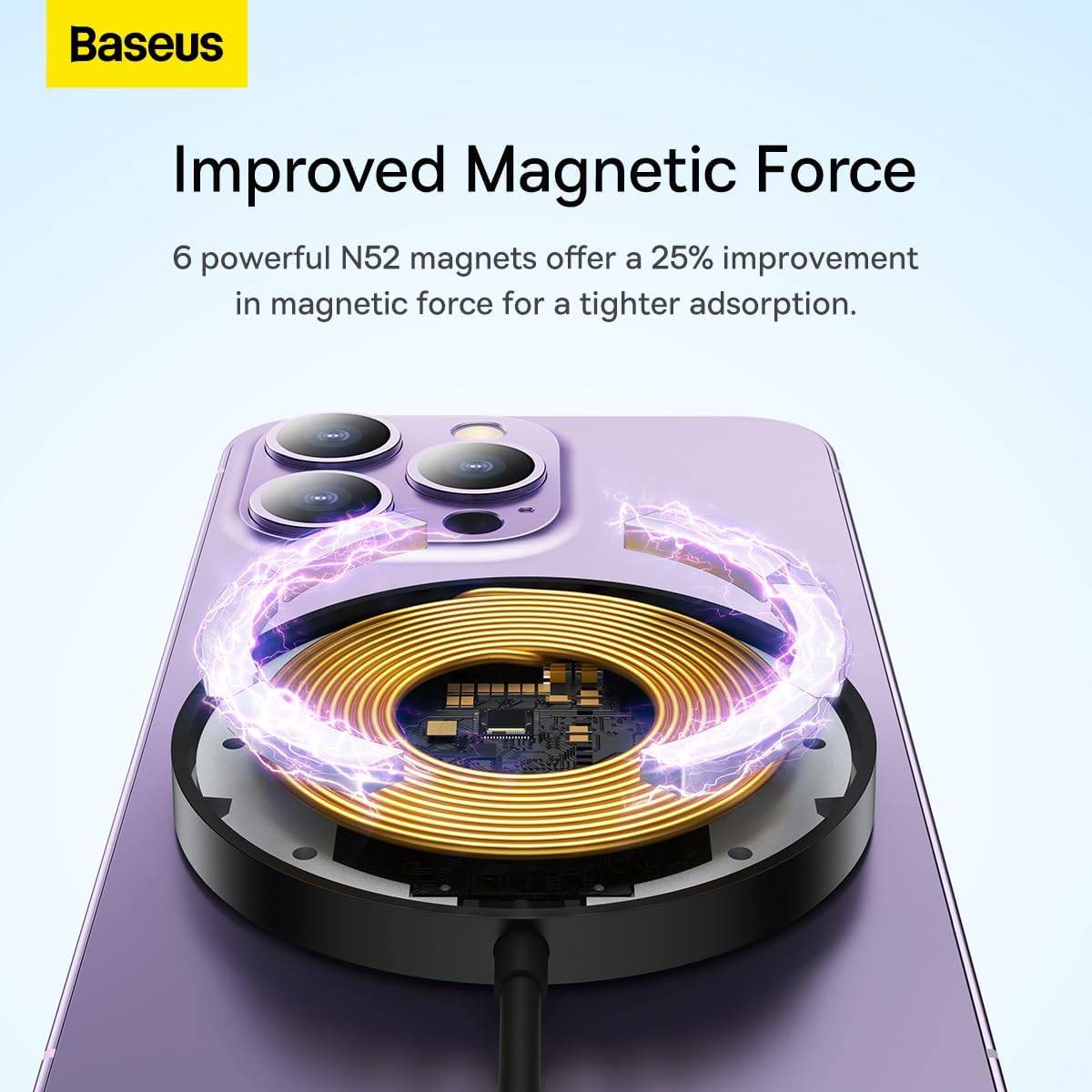 Baseus Magnetic Simple Mini3 15W Fast Charging Wireless Charger