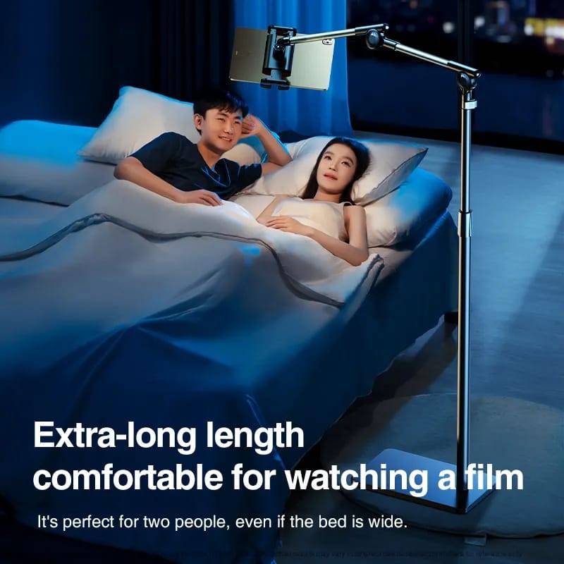 Rtako Ld057 1.6M Extendable Floor-Standing 360° Turbo Self-Locking Lazy Bracket For Tablets And Smartphones
