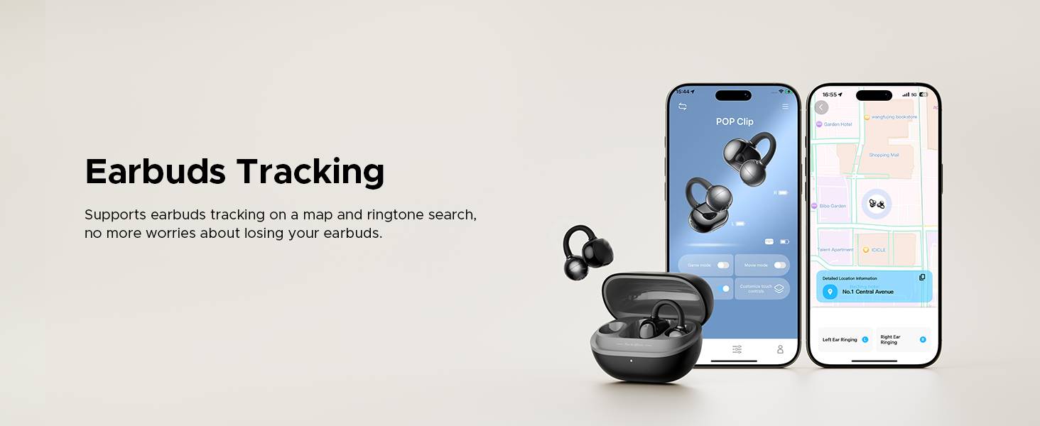 SoundPEATS POP Clip Wireless Open-Ear True Wireless Earbuds