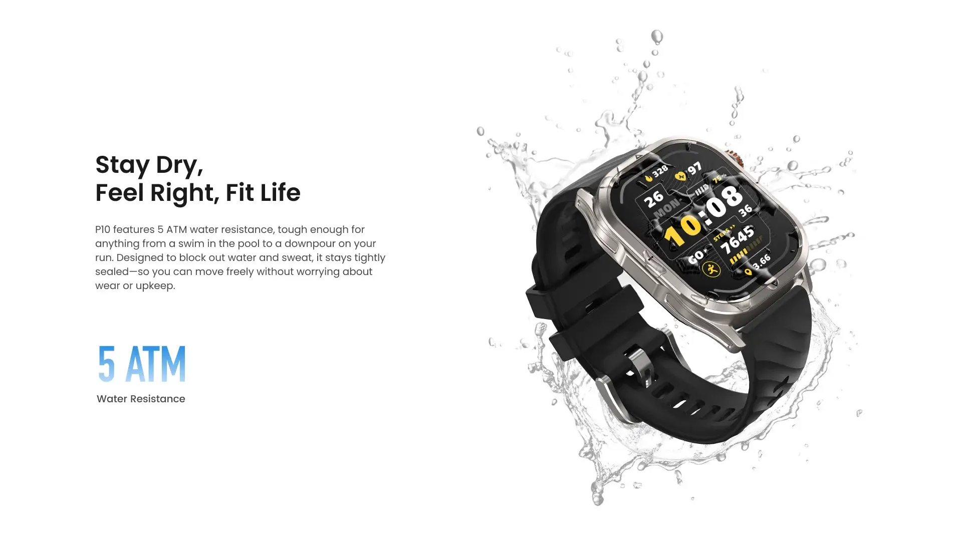 KOSPET Magic P10 AMOLED Bluetooth Calling Smartwatch