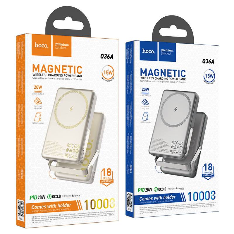 Hoco Q36A Sunlight PD20W 10000mAh Wireless Charging Power bank