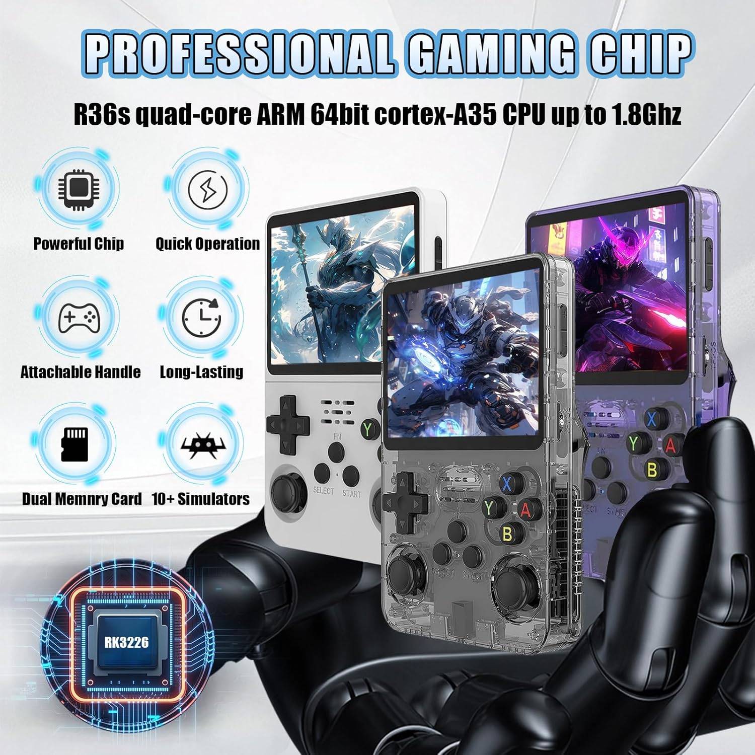 R36S Retro Handheld Gaming Console