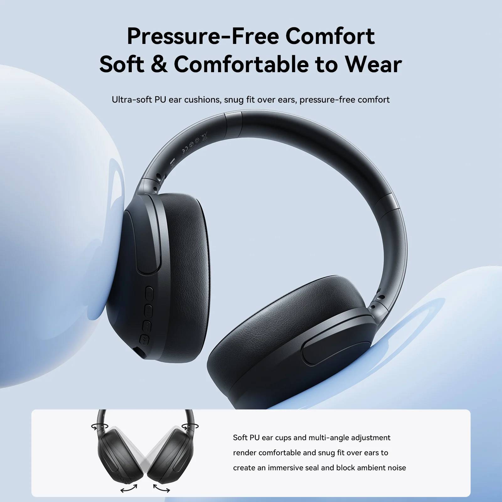 JOYROOM JR-JH2 ANC Over-Ear Wireless Bluetooth Headphones