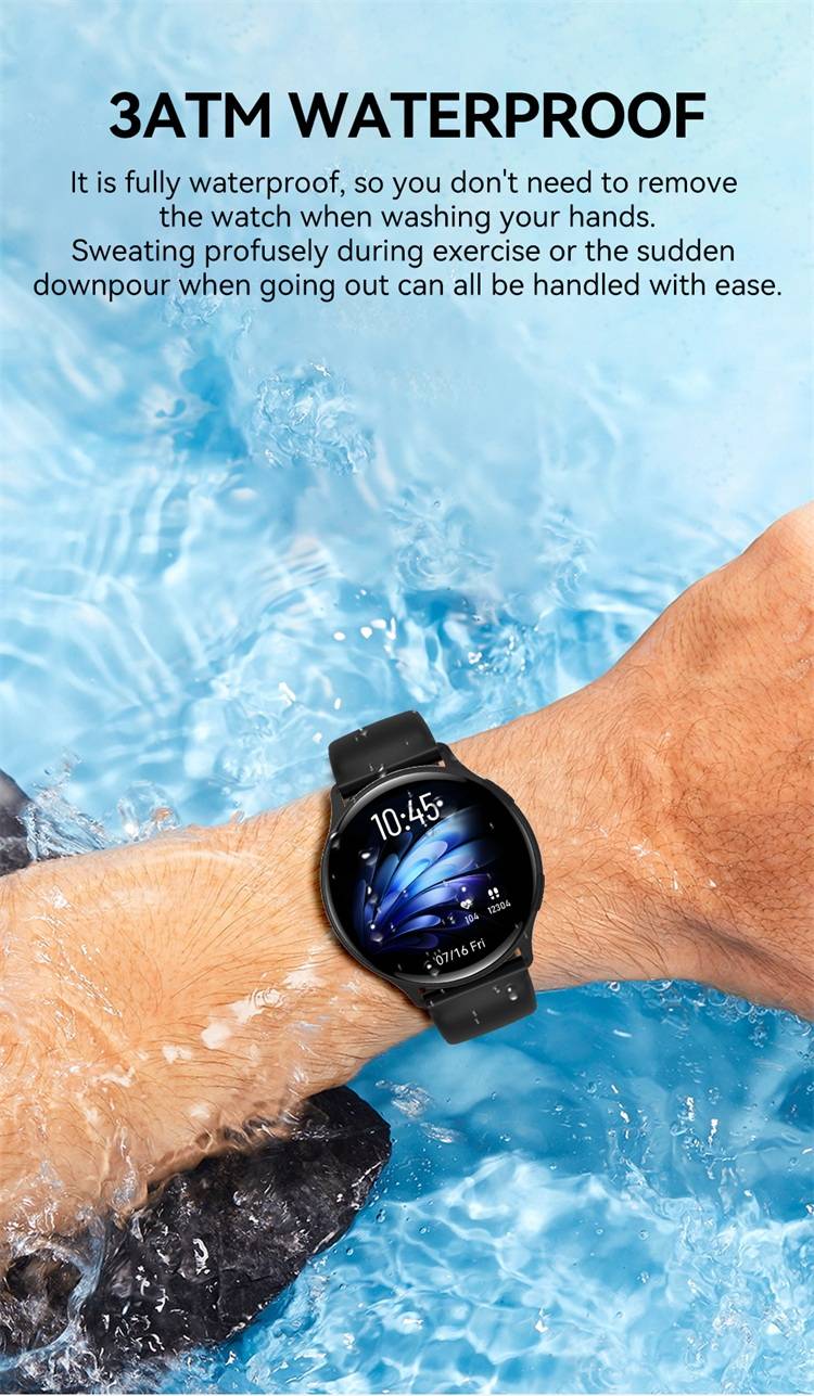 Valdus VG53 Pro Smartwatch 3ATM Waterproof GPS SOS Health Monitoring & Bluetooth Calls