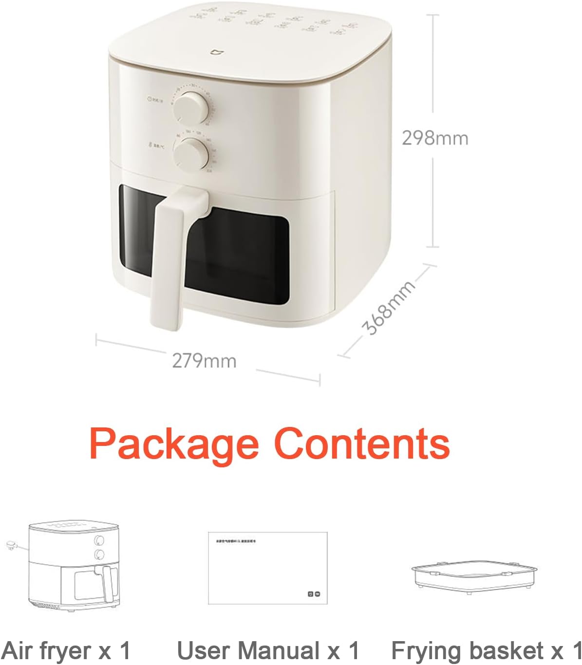 Xiaomi MAF11 Smart Air Fryer N1 5L Digital Oil-Free Cooker