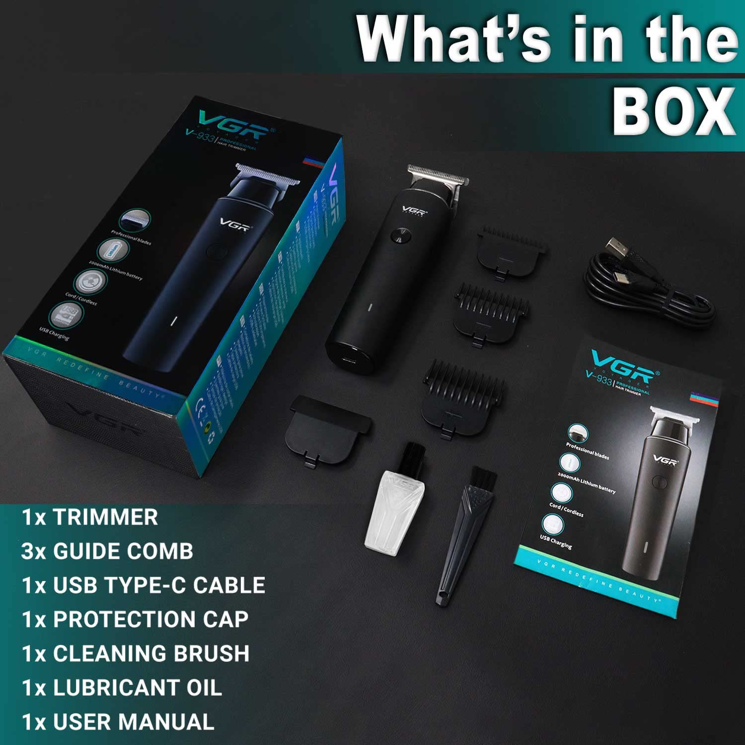 VGR V-933 Professional Hair Trimmer