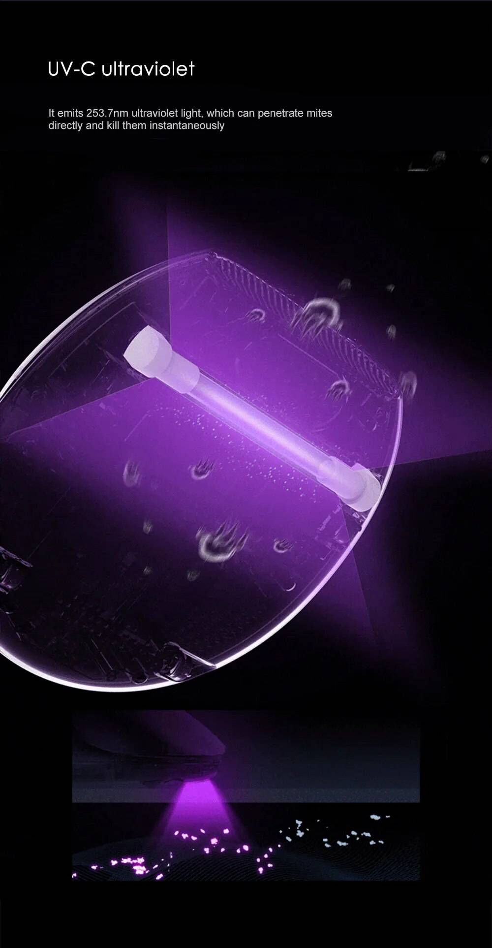 Xiaomi Deerma CM800 Electric Bed Vacuum Cleaner Dust Mite Remover